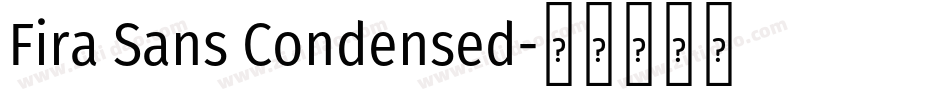 Fira Sans Condensed字体转换